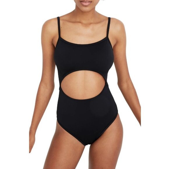 Madewell Other - Madewell Swim Suit Second Wave Cutout One-Piece Black Swimsuit SM NWT